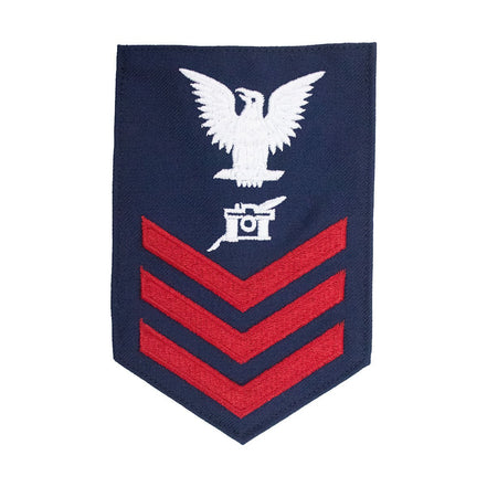 Coast Guard E6 Rating Badge: Public Affairs - Blue - Hooyah Woodworks LLC