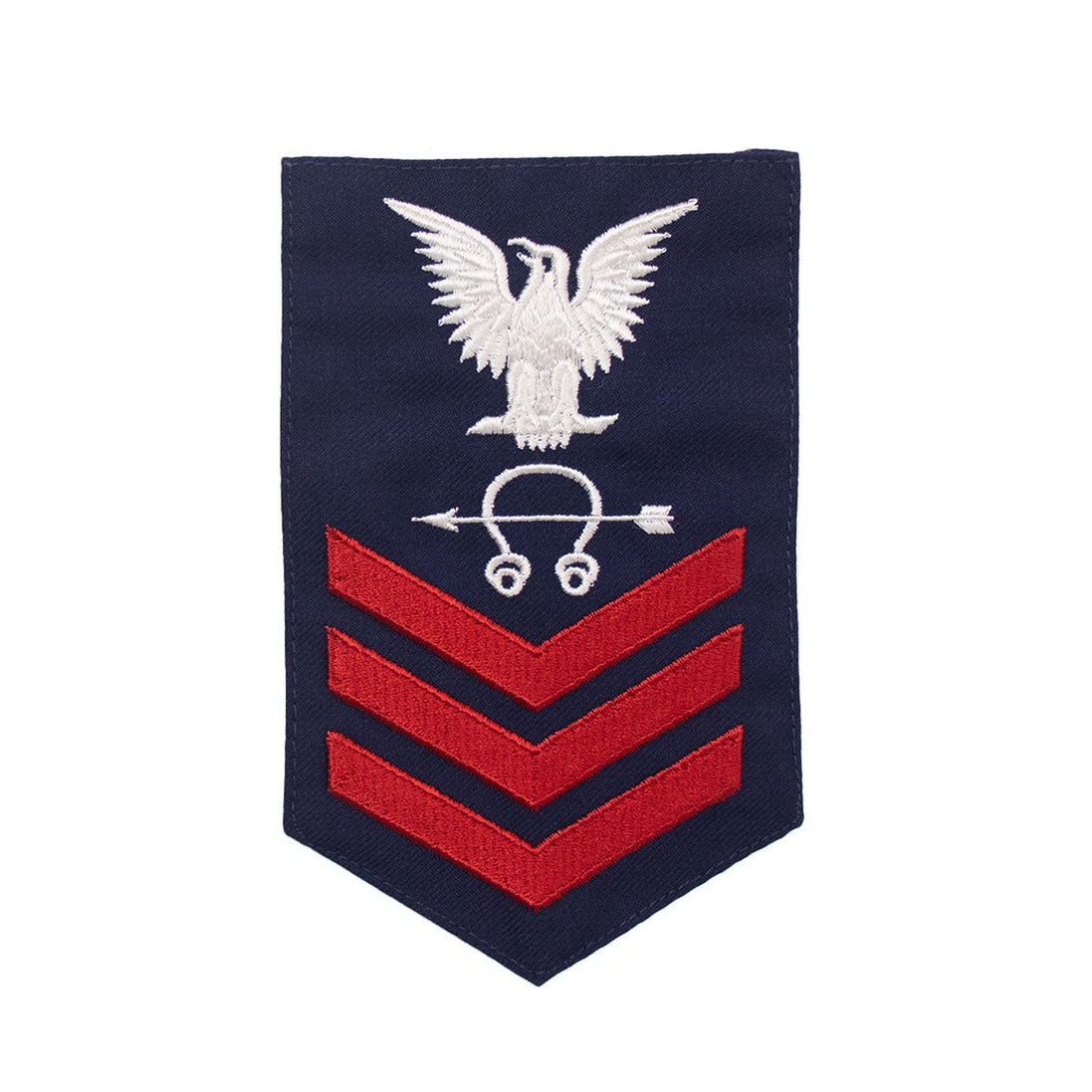 Coast Guard E6 Rating Badge: Sonar Technician - Blue - Hooyah Woodworks LLC