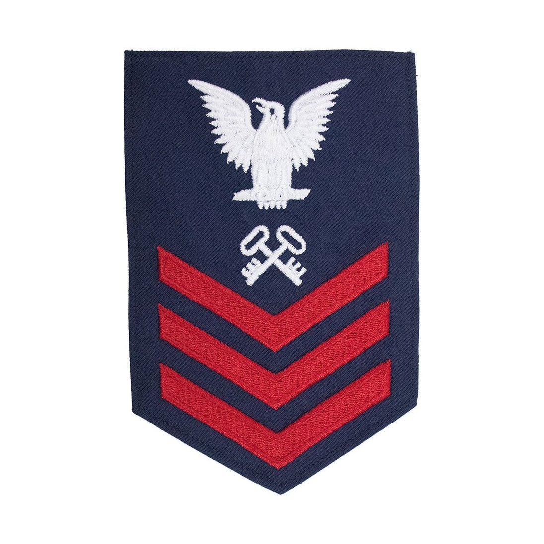 Coast Guard E6 Rating Badge: STOREKEEPER - Blue - Hooyah Woodworks LLC