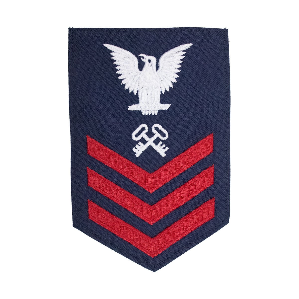 Coast Guard E6 Rating Badge: STOREKEEPER - Blue - Hooyah Woodworks LLC