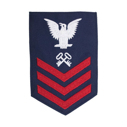 Coast Guard E6 Rating Badge: STOREKEEPER - Blue - Hooyah Woodworks LLC