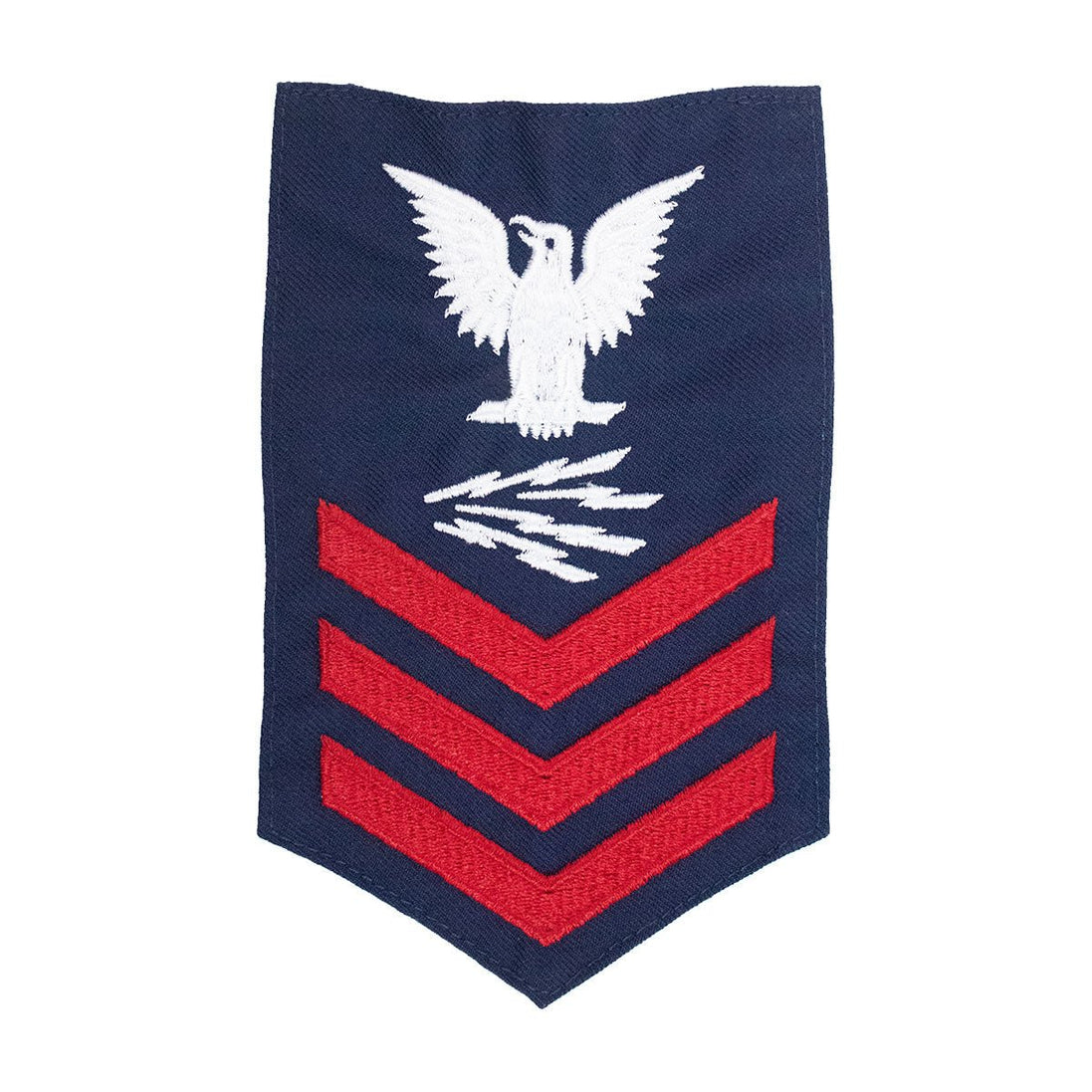 Coast Guard E6 Rating Badge: TELECOMMUNICATIONS SPECIALIST - Blue - Hooyah Woodworks LLC