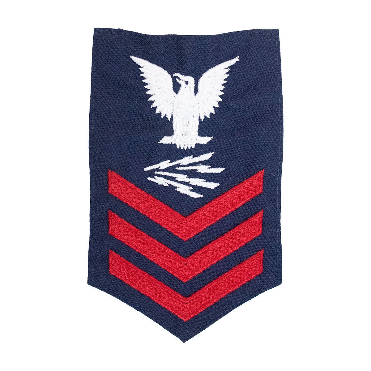 Coast Guard E6 Rating Badge: TELECOMMUNICATIONS SPECIALIST - Blue - Hooyah Woodworks LLC