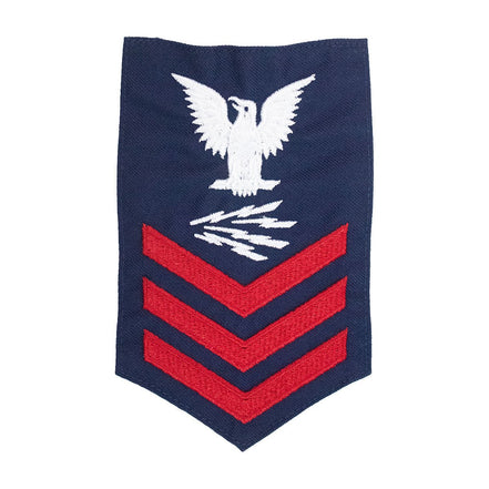 Coast Guard E6 Rating Badge: TELECOMMUNICATIONS SPECIALIST - Blue - Hooyah Woodworks LLC