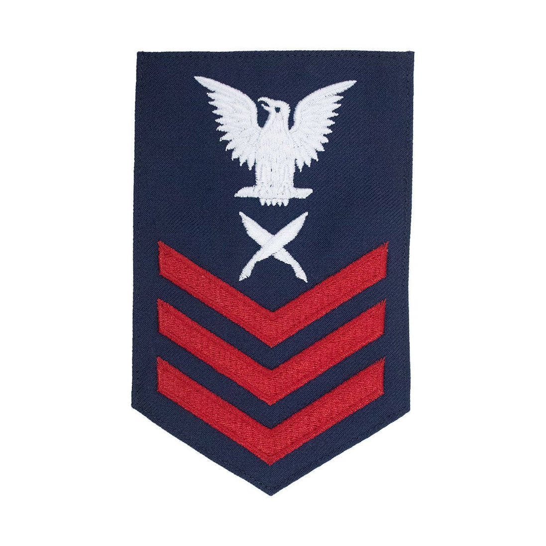 Coast Guard E6 Rating Badge: YEOMAN - Blue - Hooyah Woodworks LLC