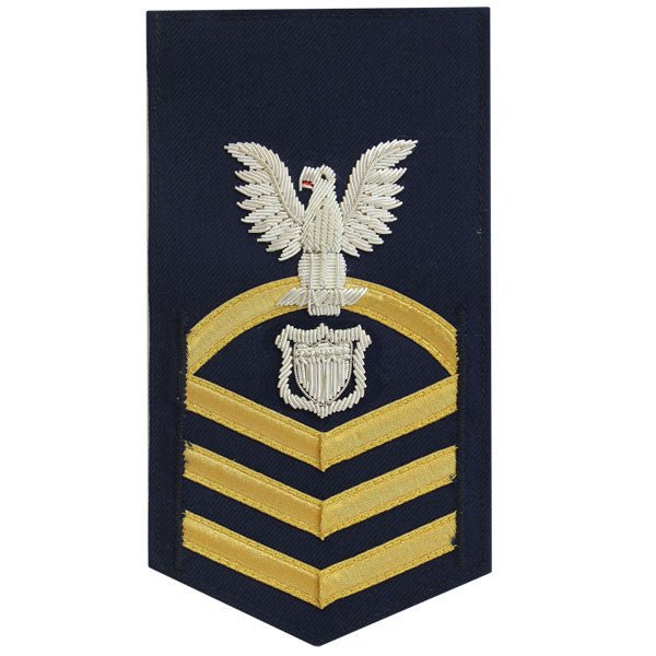 Coast Guard E7 Male Rating Badge: Maritime Enforcement - blue - Hooyah Woodworks LLC