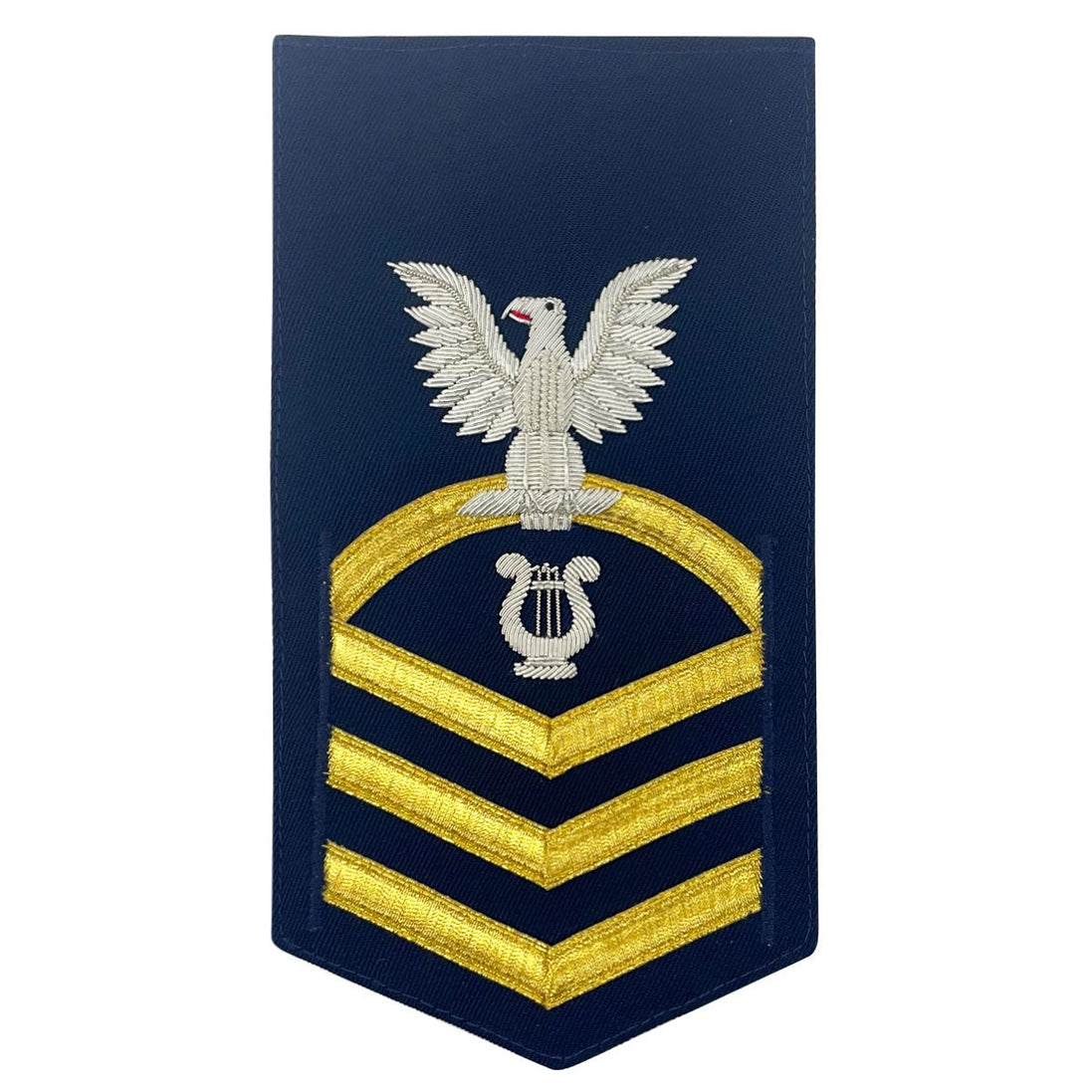 Coast Guard E7 Male Rating Badge: Musician - blue - Hooyah Woodworks LLC