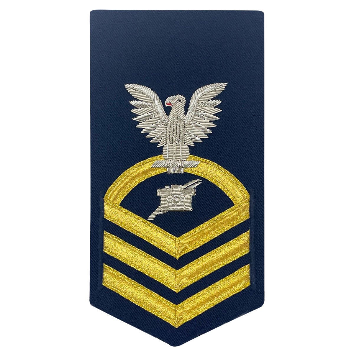 Coast Guard E7 Male Rating Badge: Public Affairs - blue - Hooyah Woodworks LLC