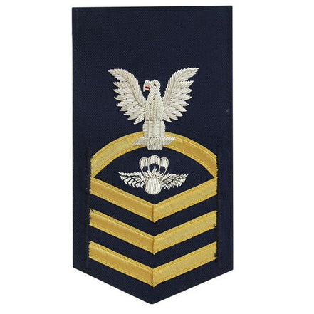 Coast Guard E7 Rating Badge: Aviation Survival Technician - blue - Hooyah Woodworks LLC