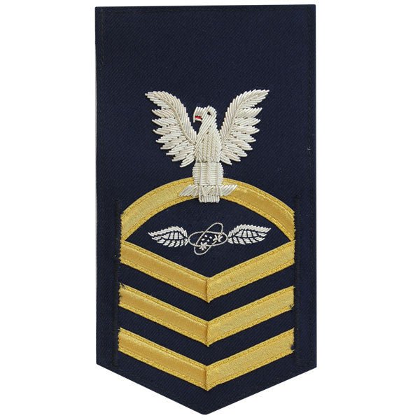 Coast Guard E7 Rating Badge: Avionics Electrical Technician - blue - Hooyah Woodworks LLC