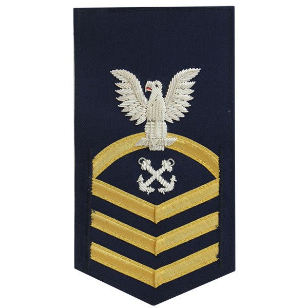 Coast Guard E7 Rating Badge: Boatswain Mate - blue - Hooyah Woodworks LLC