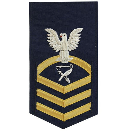 Coast Guard E7 Rating Badge: Culinary Specialist - blue - Hooyah Woodworks LLC