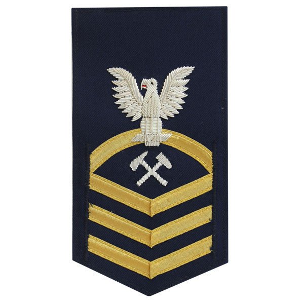 Coast Guard E7 Rating Badge: Damage Control - blue - Hooyah Woodworks LLC