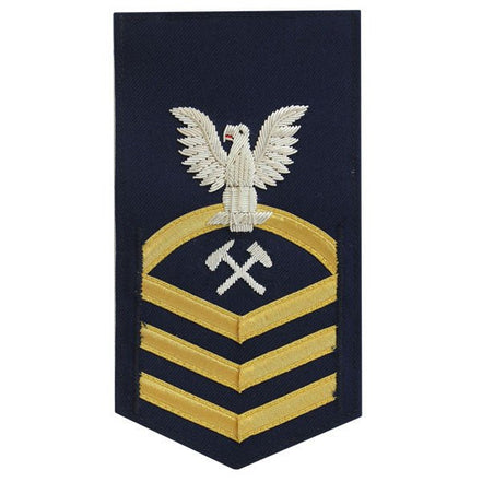 Coast Guard E7 Rating Badge: Damage Control - blue - Hooyah Woodworks LLC