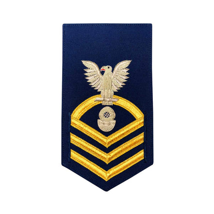 Coast Guard E7 Rating Badge: Diver - blue - Hooyah Woodworks LLC