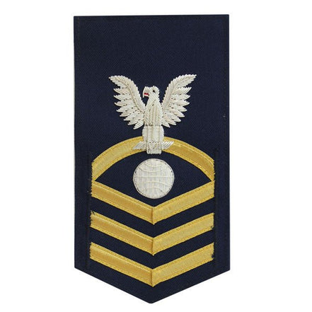 Coast Guard E7 Rating Badge: Electrician Mate - blue - Hooyah Woodworks LLC