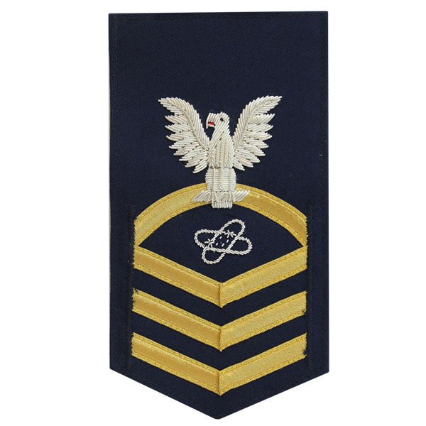 Coast Guard E7 Rating Badge: Electronic Technician - blue - Hooyah Woodworks LLC