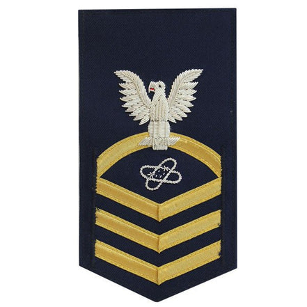 Coast Guard E7 Rating Badge: Electronic Technician - blue - Hooyah Woodworks LLC