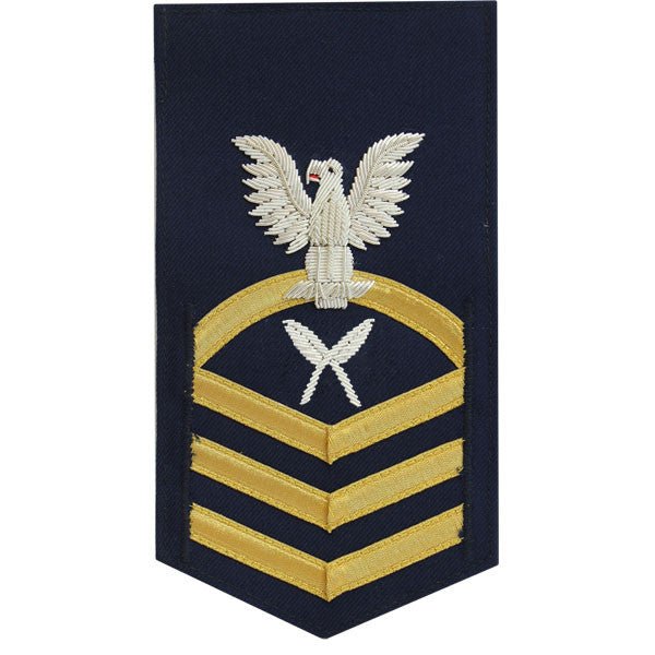 Coast Guard E7 Rating Badge: Yeoman "YN" - blue - Hooyah Woodworks LLC