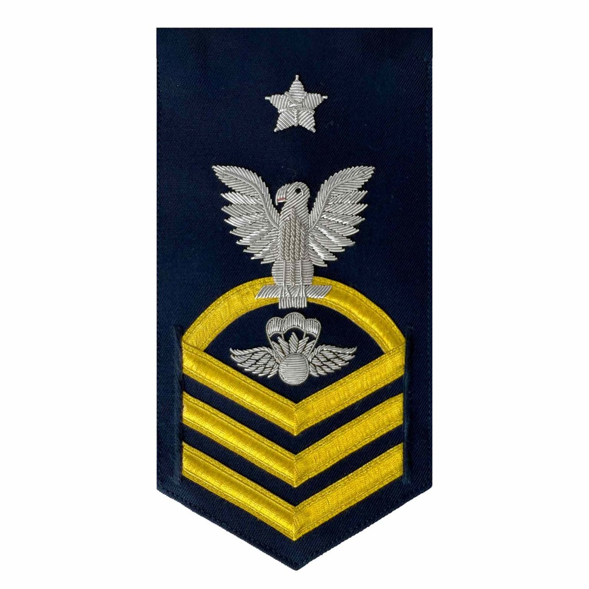 Coast Guard E8 Rating Badge: Aviation Survival Technician - blue - Hooyah Woodworks LLC