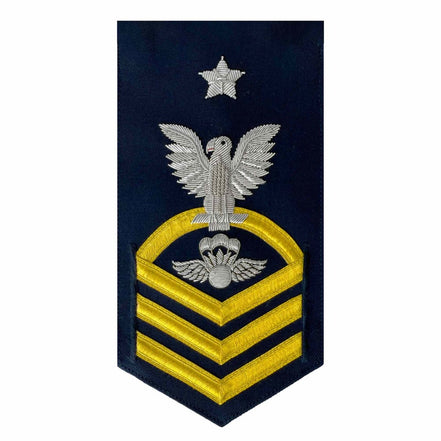 Coast Guard E8 Rating Badge: Aviation Survival Technician - blue - Hooyah Woodworks LLC