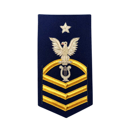 Coast Guard E8 Rating Badge: Musician - blue - Hooyah Woodworks LLC
