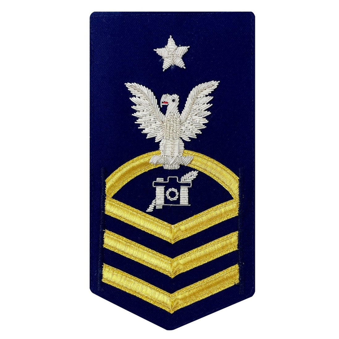 Coast Guard E8 Rating Badge: Public Affairs "PA" - blue - Hooyah Woodworks LLC