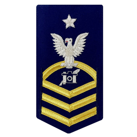 Coast Guard E8 Rating Badge: Public Affairs "PA" - blue - Hooyah Woodworks LLC