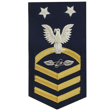 Coast Guard E9 Rating Badge: Avionics Electrical Technician "AET" - blue - Hooyah Woodworks LLC
