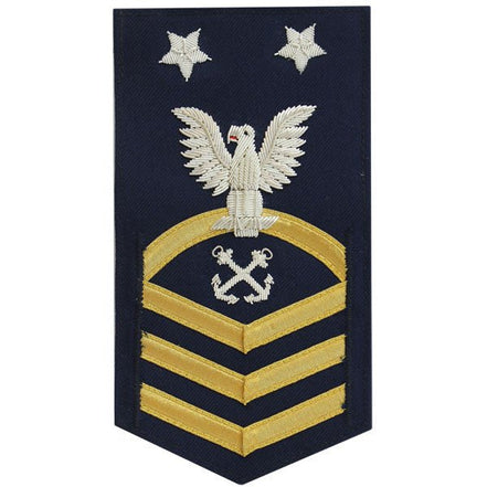 Coast Guard E9 Rating Badge: Boatswain Mate "BM" - blue - Hooyah Woodworks LLC