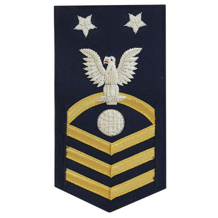 Coast Guard E9 Rating Badge: Electrician Mate "EM" - blue - Hooyah Woodworks LLC