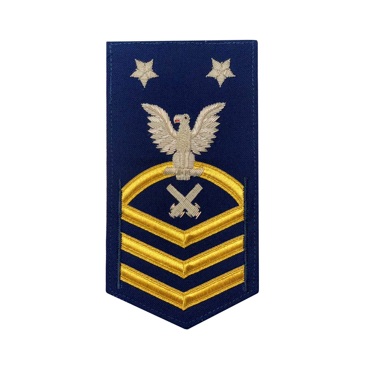 Coast Guard E9 Rating Badge: Gunners Mate 