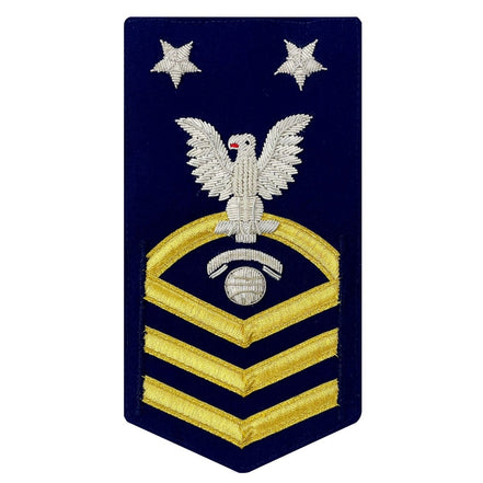 Coast Guard E9 Rating Badge: Information Specialist "IT" - blue - Hooyah Woodworks LLC