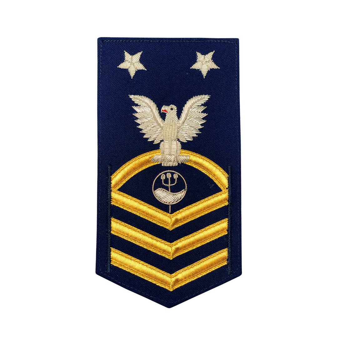 Coast Guard E9 Rating Badge: Marine Science Technician - blue - Hooyah Woodworks LLC