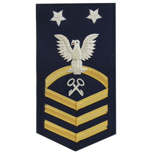 Coast Guard E9 Rating Badge: Storekeeper "SK" - blue - Hooyah Woodworks LLC
