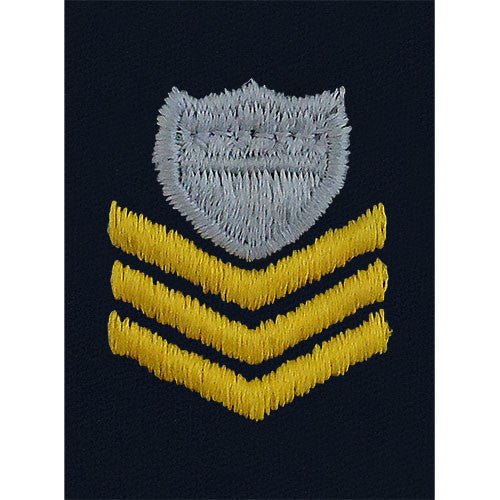Coast Guard Embroidered Parka Tab: E6 Petty Officer - Hooyah Woodworks LLC