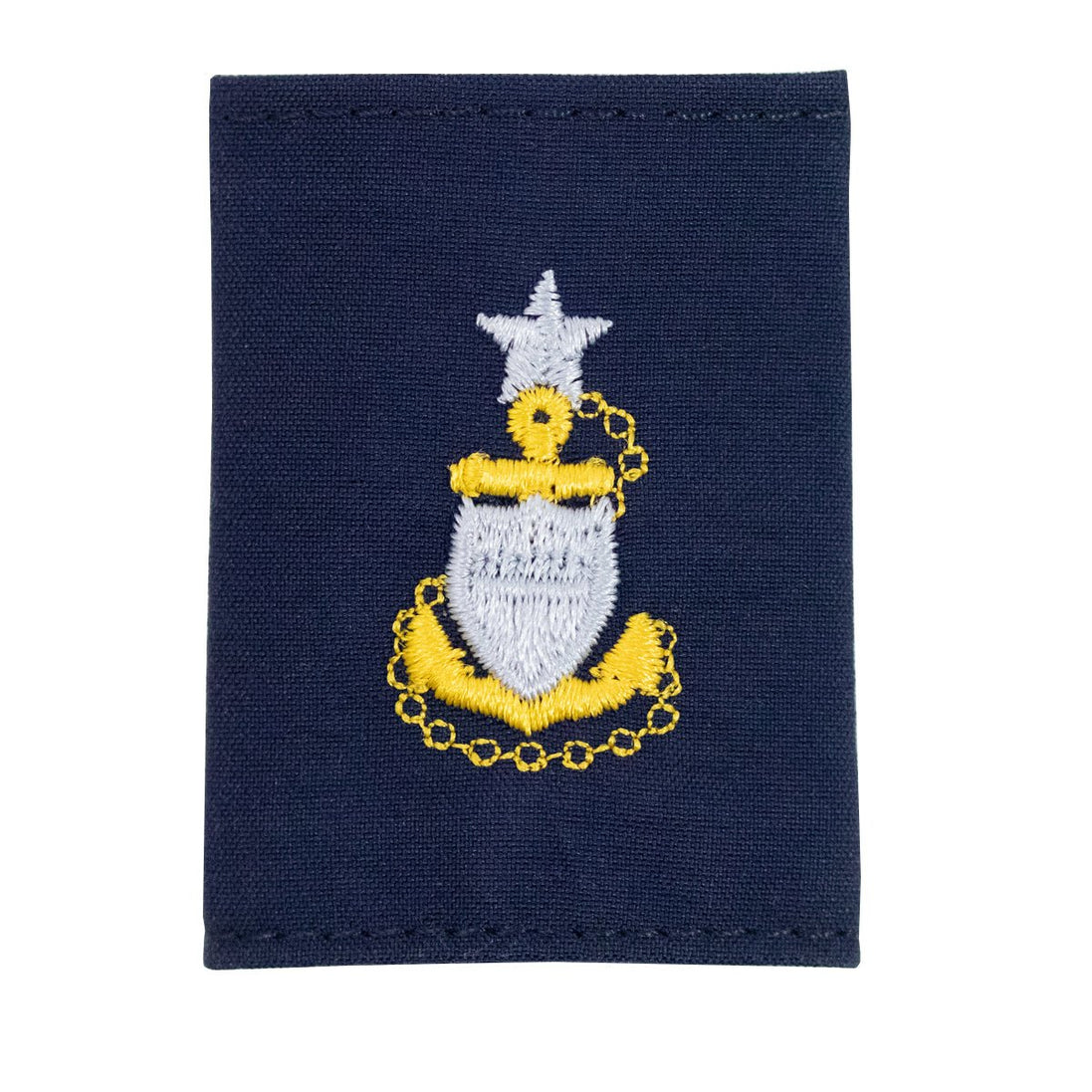 Coast Guard Embroidered Parka Tab: E8 CPO: Senior - Hooyah Woodworks LLC