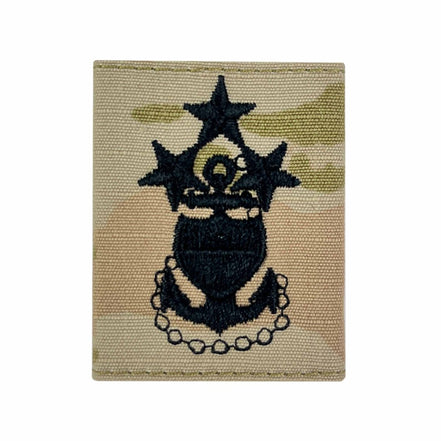 Coast Guard Parka Tab embroidered on OCP: E-10 Master Chief Petty Officer of the Coast Guard - Hooyah Woodworks LLC
