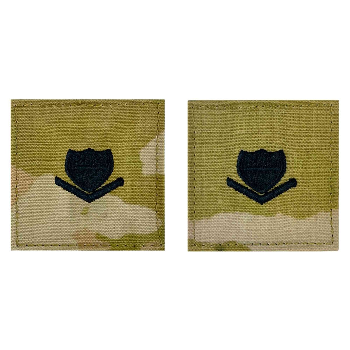 Coast Guard Rank Embroidered OCP with Hook: E4 Petty Officer 3rd Class PO3 - Hooyah Woodworks LLC