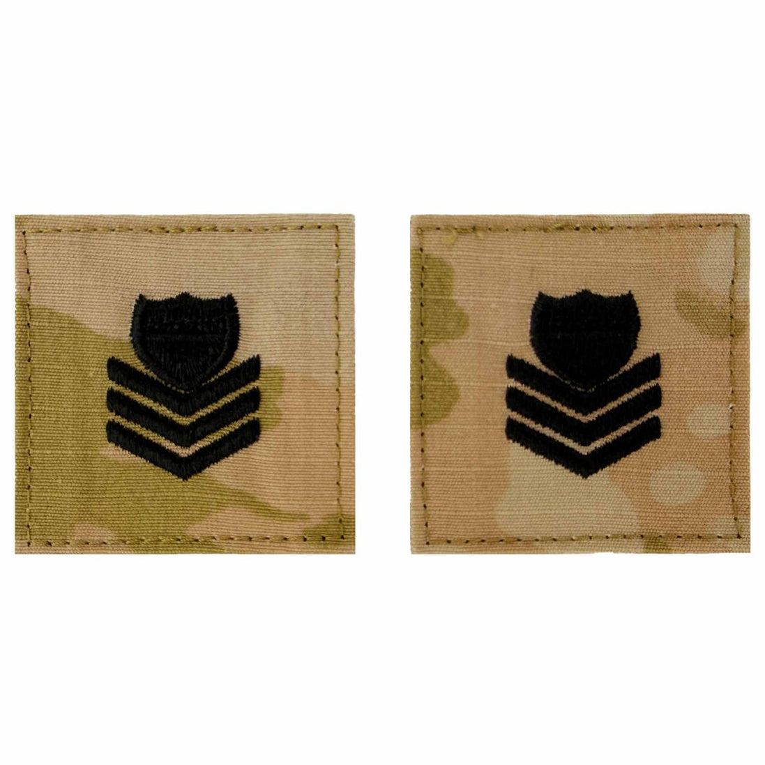 Coast Guard Rank Embroidered OCP with Hook: E6 Petty Officer 1st Class PO1 - Hooyah Woodworks LLC