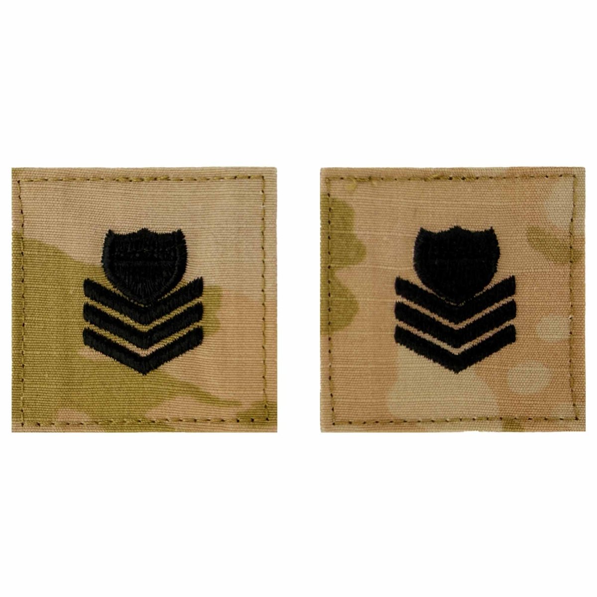 Coast Guard Rank Embroidered OCP with Hook: E6 Petty Officer 1st Class PO1 - Hooyah Woodworks LLC