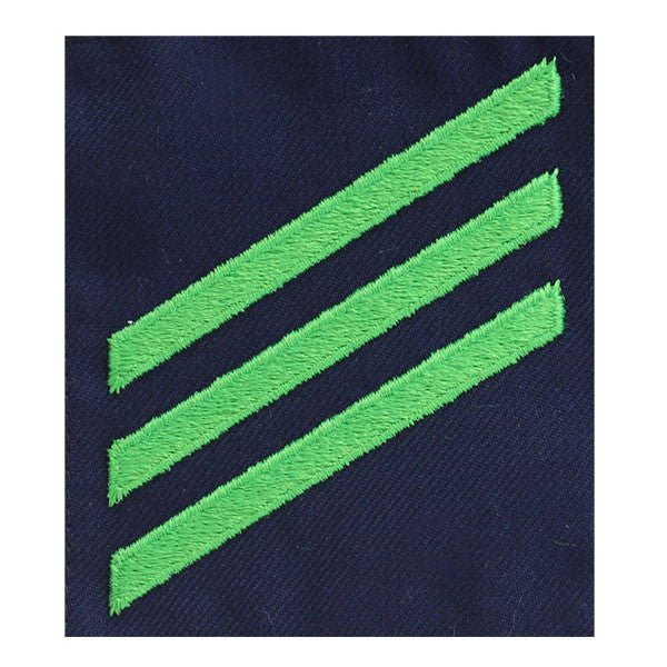 Coast Guard Rating Badge: Group Rate E3 Airman - blue serge - Hooyah Woodworks LLC