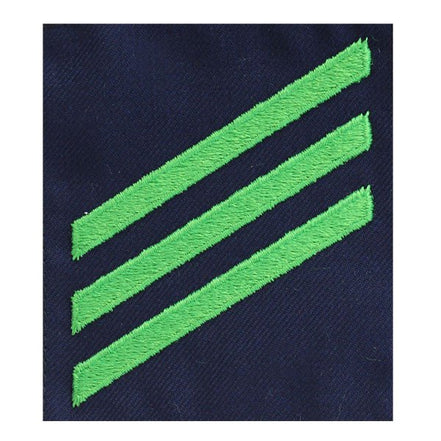 Coast Guard Rating Badge: Group Rate E3 Airman - blue serge - Hooyah Woodworks LLC