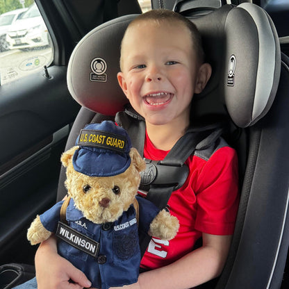 Coastie Sleeptight - Coast Guard Teddy Bear - Hooyah Woodworks LLC