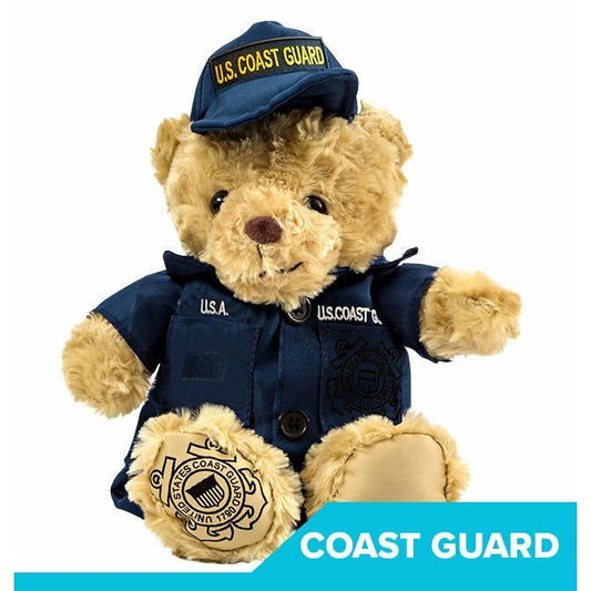 Coastie Sleeptight - Coast Guard Teddy Bear - Hooyah Woodworks LLC