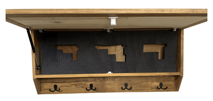 Coat Rack Hidden Gun Storage - Woodland Tree - Hooyah Woodworks LLC