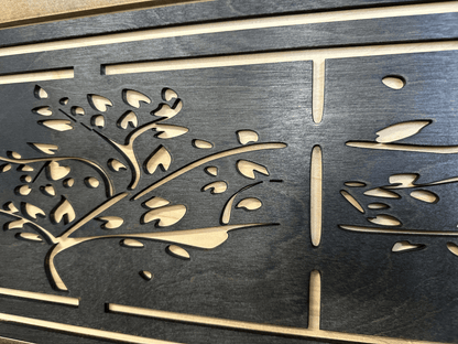 Coat Rack Hidden Gun Storage - Woodland Tree - Hooyah Woodworks LLC