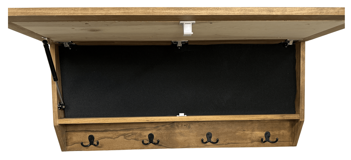 Coat Rack Hidden Gun Storage - Woodland Tree - Hooyah Woodworks LLC