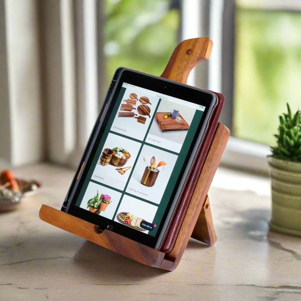 Cookbook/Tablet Holder - Hooyah Woodworks LLC