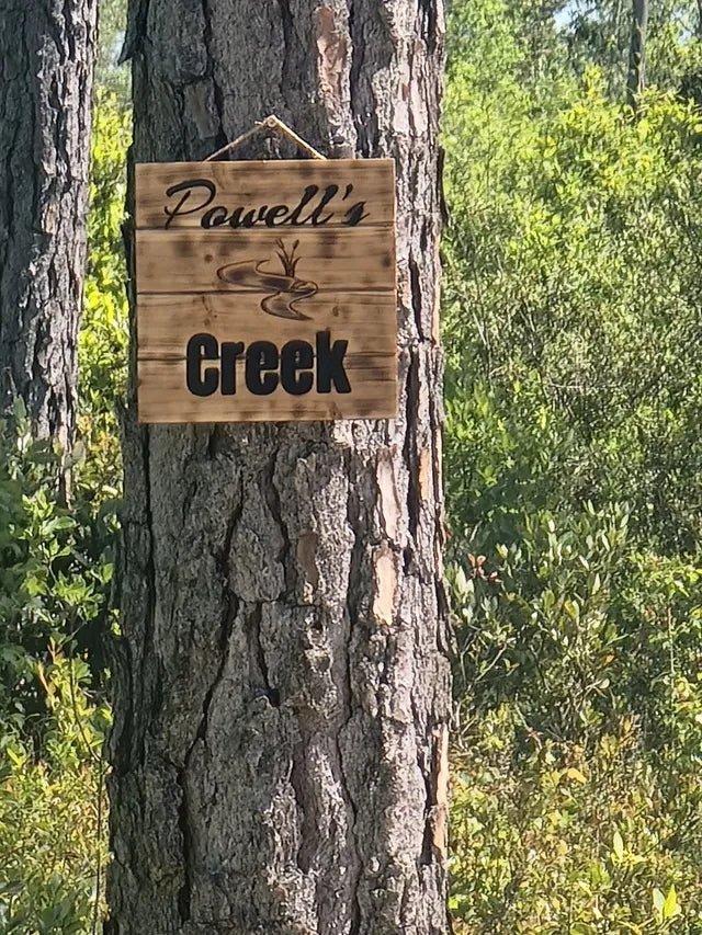 Custom engraved wooden sign